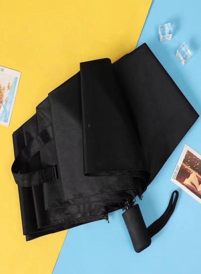 وي3 مظلة سفر مقاومة للرياح من we3، قابلة للطي، خفيفة الوزن وقوية، مناسبة للمطر والرياح، محمولة للرجال والنساء (أسود) - Image 5